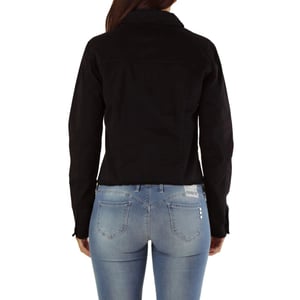 Met svart bomullsdenimjacka