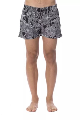 Roberto Cavalli Sport Svart Polyester Herrbadkläder