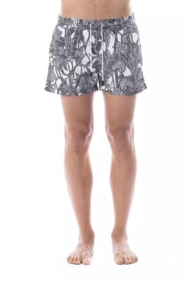 Roberto Cavalli Sport Svart Polyester Herrbadkläder
