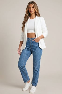 Ruched Sleeve Tailored Open Front Blazer