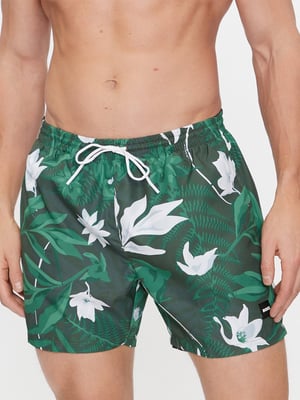 Mens Open Green Piranha Swim Short