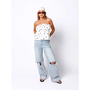 Catwalk Junkie Super loose fit jeans damaged
