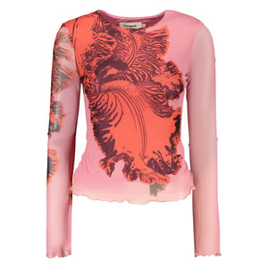 Desigual Rosa Viscosa Vrouwen T-shirt