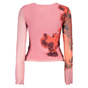 Desigual Rosa Viscosa Vrouwen T-shirt