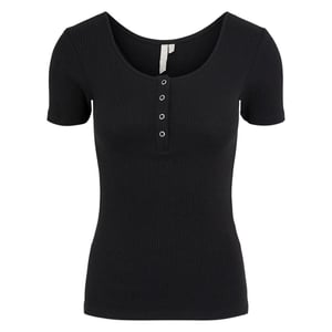 Pieces Zwarte Katoenen Tanktops