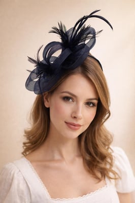 Bow Feather Fascinator