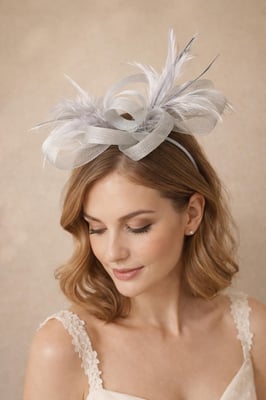 Bow Feather Fascinator