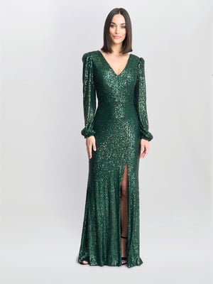 Alison Sequn V Neck Maxi Dress