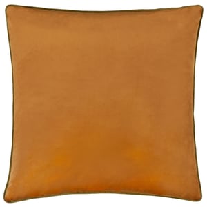 Furn Meridian Velvet Cushion Cover, Ginger/Olive