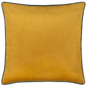 Furn Meridian Velvet Cushion Cover, Ochre/Teal