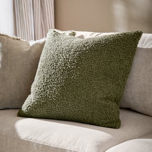 Yard Cabu Chunky Boucle Cushion Cover, Khaki