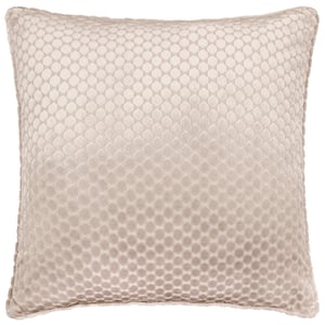Paoletti Neptune Velvet Cushion Cover, Champagne