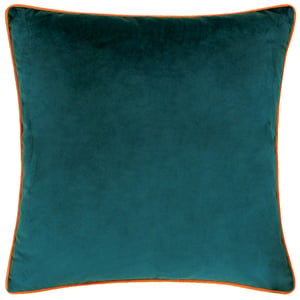 Furn Meridian Velvet Cushion Cover, Teal/Tiger
