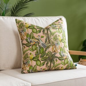 Wylder Valera Tropical Feather Filled Cushion, Multicolour