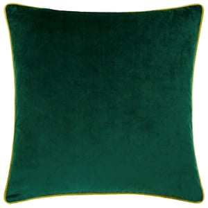 Furn Meridian Velvet Cushion Cover, Emerald/Moss