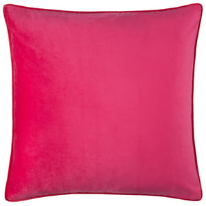 Furn Meridian Velvet Cushion Cover, Hot Pink/Red