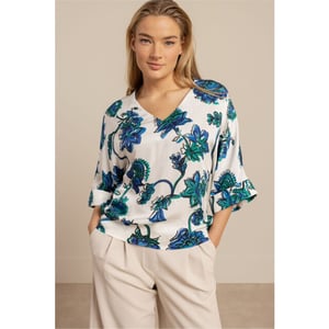 Studio Anneloes madison flower top 13740 7372 electric blue