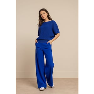 Studio Anneloes lexie bonded trousers 13729 7301 electric blue