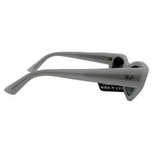 Ray-Ban Zena Cat-Eye-solglasögon i vitt acetat