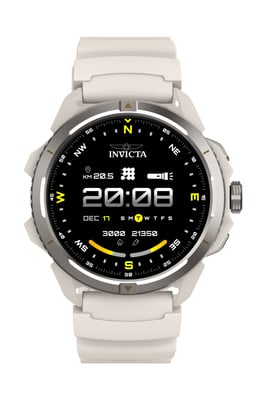 Invicta I-Tech ITECH-010 Herenhorloge - Smartwatch Uurwerk - Roestvrij Staal met Zwarte Wijzerplaat - 47 mm