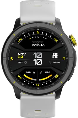 Invicta I-Tech - 2 Pro ITECH-008 Herenhorloge - Smartwatch Uurwerk - Roestvrij Staal met Zwarte Wijzerplaat - 46 mm