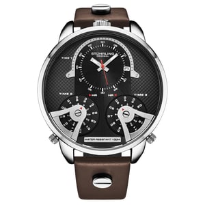 Stührling TerraTime Triple-Time 4051 Quartz 50mm