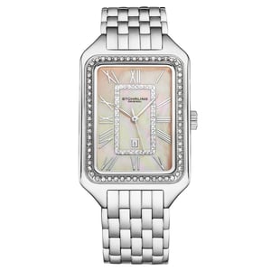 Stührling Lustra 4061 Rectangle Quartz Fashion Watch with Crystals 32mm