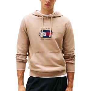 Tommy Hilfiger Mens Flag Graphic 1985 Hoodies Casual Cotton Long Sleeve Top