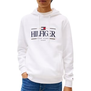 Tommy Hilfiger Mens Hoodies Tonal Logo Embroidery Casual Cotton Long Sleeve Top