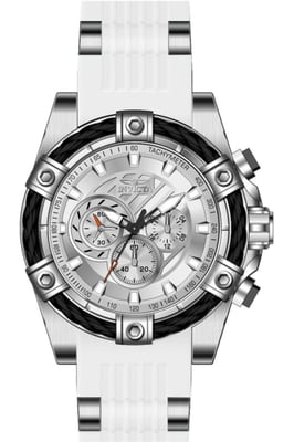Invicta Bolt 50601 Herenhorloge - Quartz Uurwerk - Roestvrij Staal met Zilveren Wijzerplaat - 52 mm