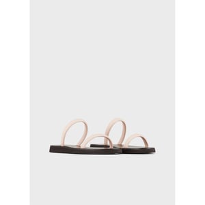 Women's Emporio Armani EA7 2-Strap Sandals in Pale Pink