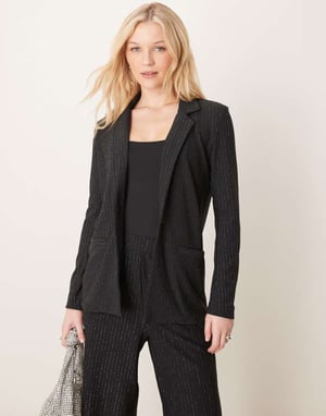 JDY blazer-set i svart