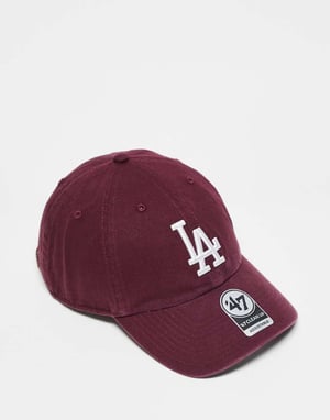 47 Brand Los Angeles Dodgers keps i tvättad bordeaux