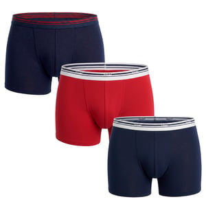 Pack 3 Herrboxershorts i Bomull Färger D306XP