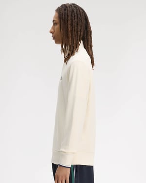 Half Zip Sweatshirt in Ivory
