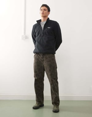 Columbia Sequoia Grove halvdragkedja fleece i svart