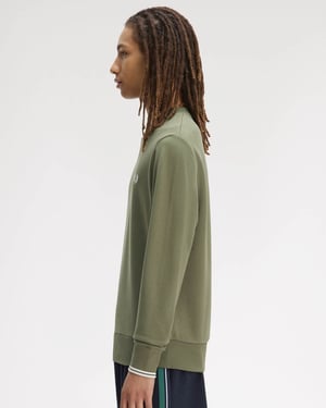 Crew Neck Sweatshirt in Sage Green