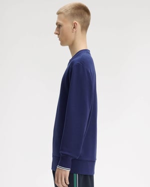 Crew Neck Sweatshirt in Dark Blue