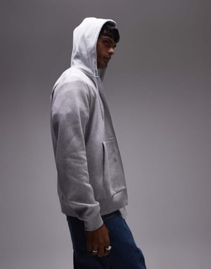 Lacoste zip up hoodie in grey