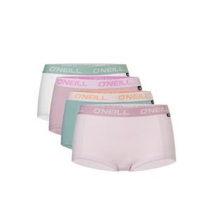 O'Neill Boxershort dames 4-pack effen multi