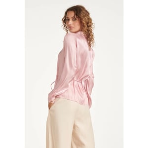Smashed Lemon Getailleerde blouse met glanseffect |