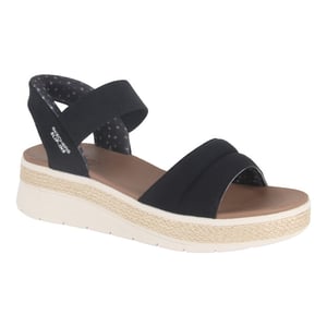 Skechers 114413 blk dames sandalen sportief