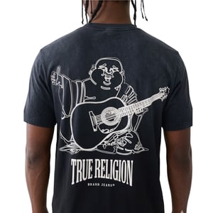 True Religion Mens T Shirts Heavyweight Vintage Buddha Summer Cotton Tee