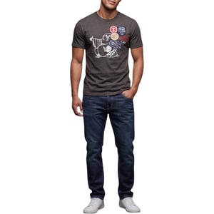 True Religion Mens T Shirts Short Sleeve World Tour Summer Crew Neck Tee