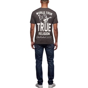 True Religion Mens T Shirts Short Sleeve World Tour Summer Crew Neck Tee