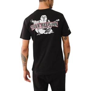 True Religion Mens T Shirts Budda Arch Back Logo Summer Crew Neck Tee