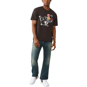 True Religion Mens T Shirts Short Sleeve World Tour Summer Crew Neck Tee