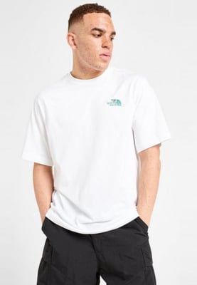 The North Face Mens M Graphic Relaxed SS Tee in White