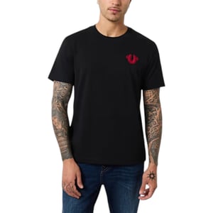 True Religion  Mens T Shirts Short Sleeve Horseshoe Soft Summer Crew Neck