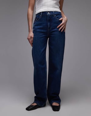 Tommy Jeans Layla slim straight jeans in dark wash